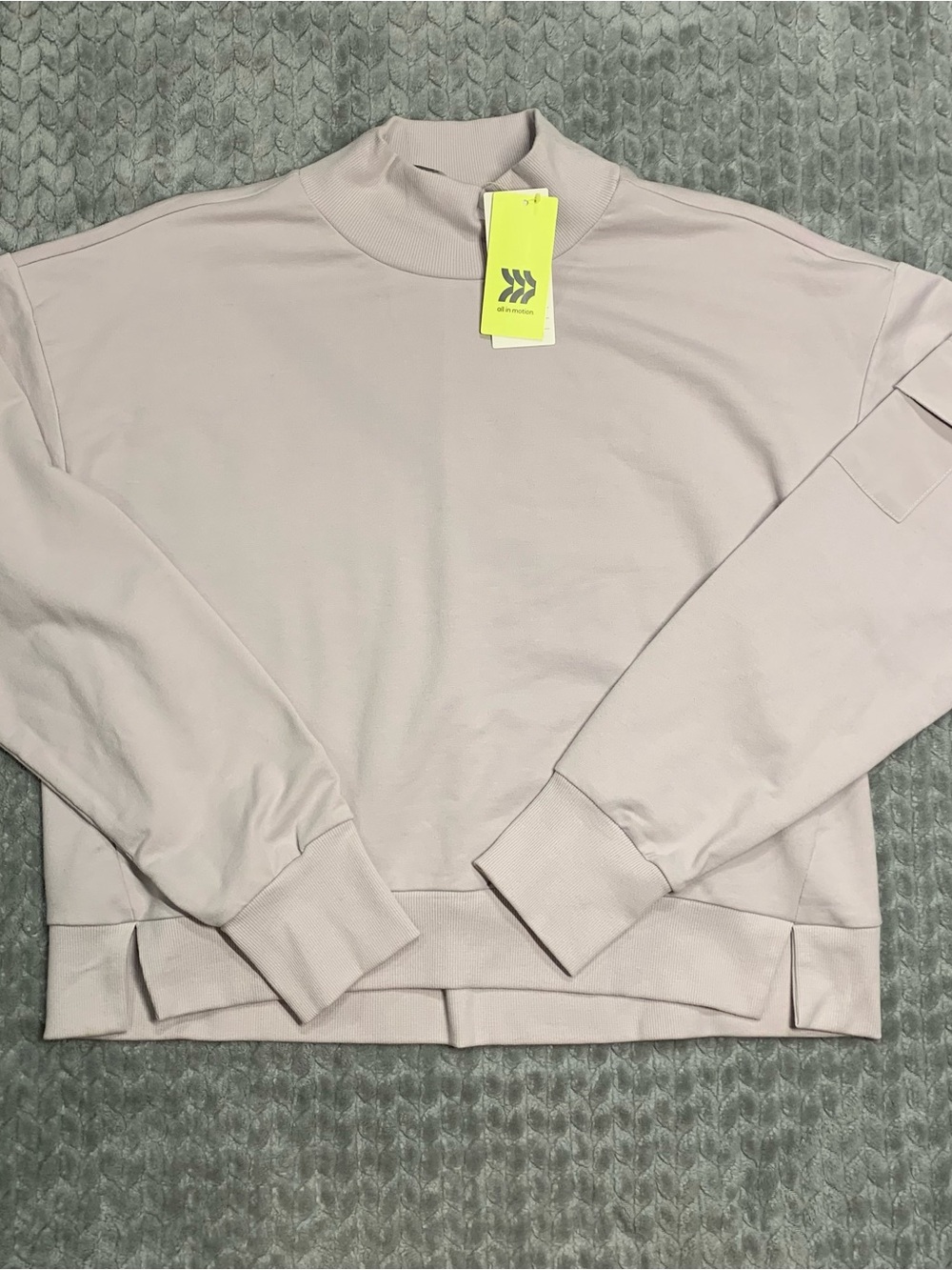all in motion Lavender Mock Neck Sweatshirt - Picture 2 of 8